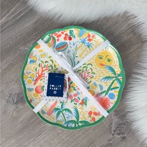 💛💚Roller Rabbit x Target 4pc Vacation Melamine Dinner Plates Yellow/Green